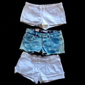 Shorts hollister levi and Abercrombie. Used.